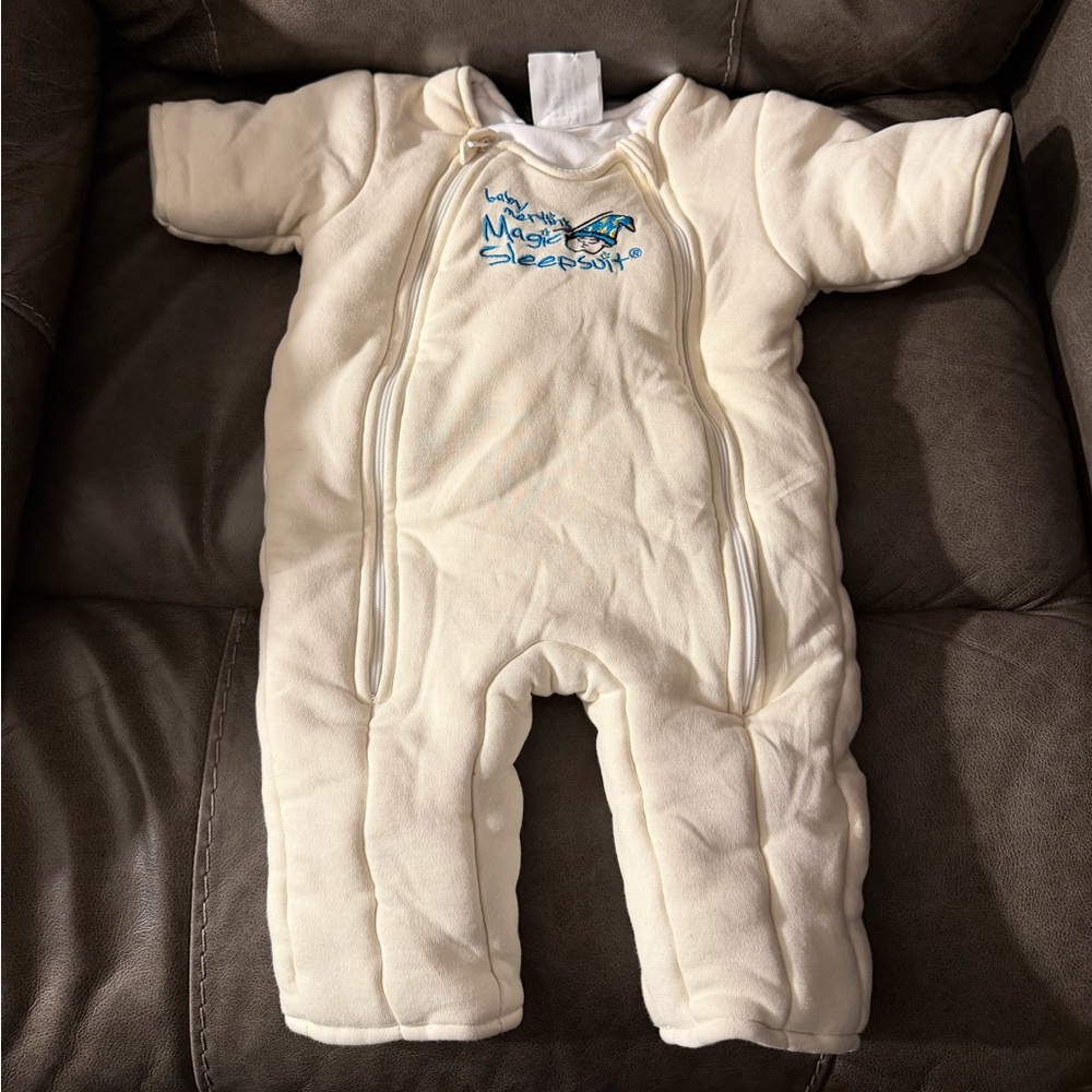 Cream Baby Sleepsuit
